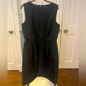 Houndstooth dress with pretty detailing at waist - size 12 - Banana Republic.